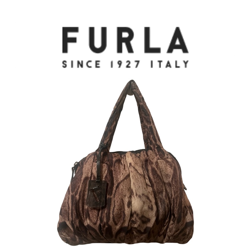 Furla Puffer Animal Print Shoulder Bag